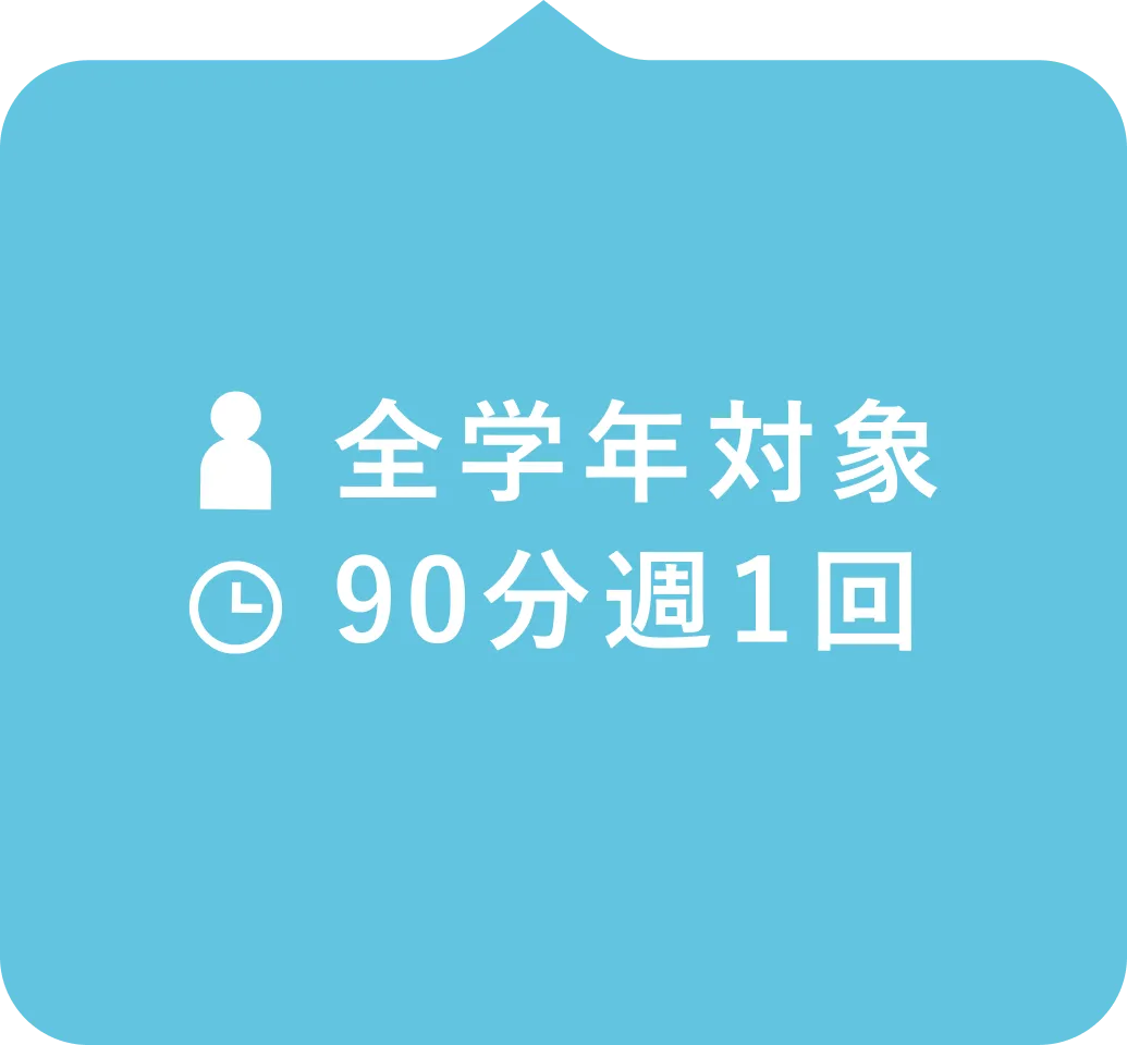 全学年対象90分週1回